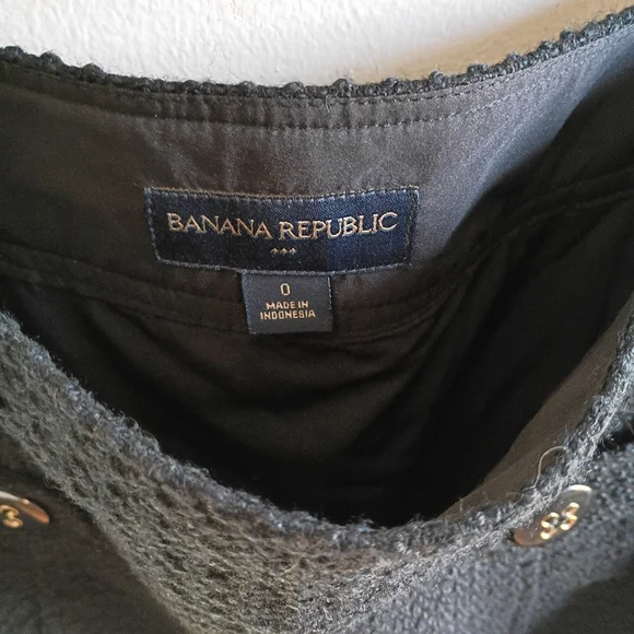 Banana Republic Textured Black Mini Skirt - Picture 9 of 9